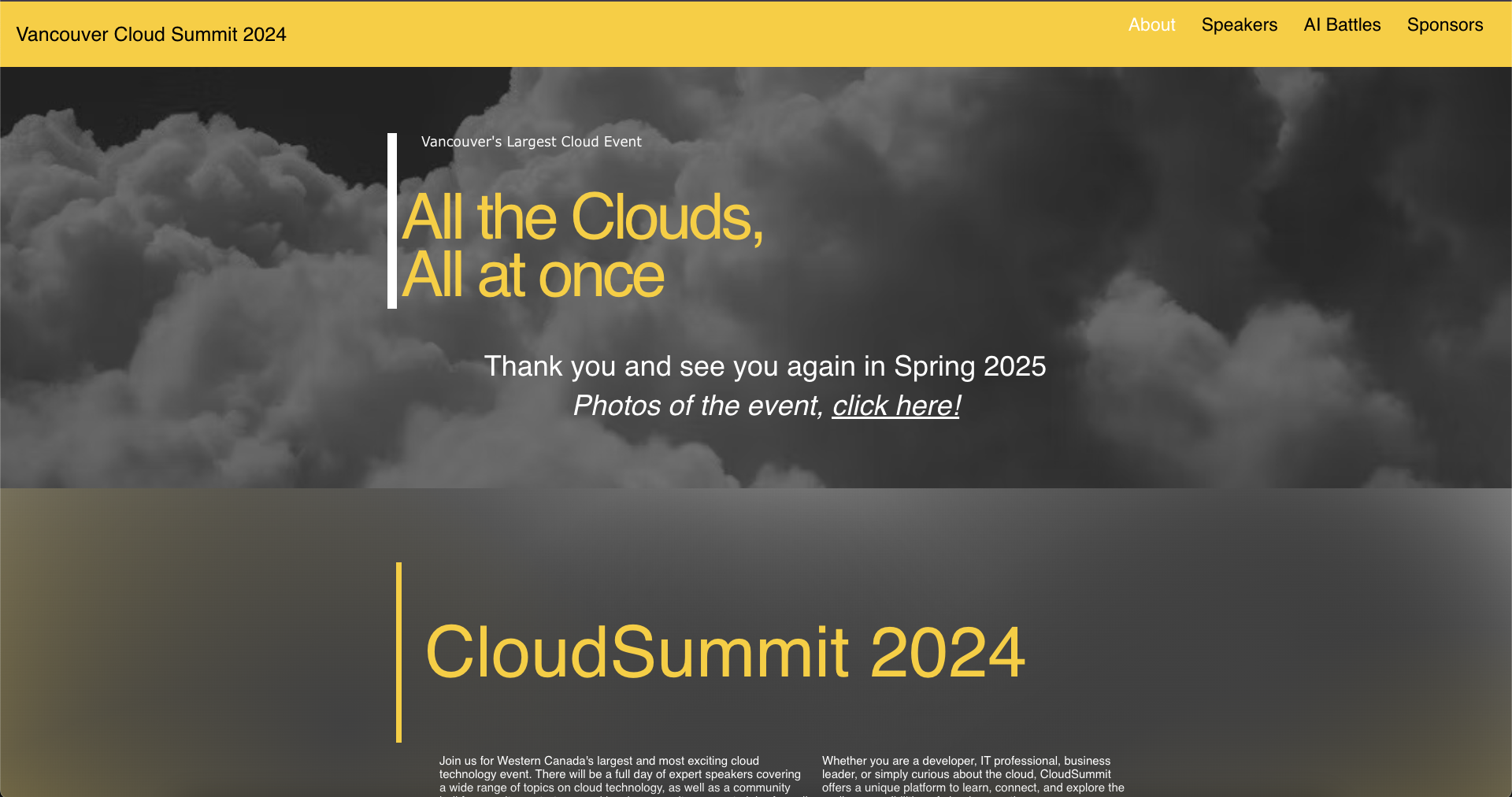 Before: Previous Website
